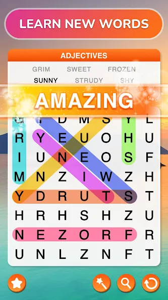 Word Search - Word Puzzle Game [MOD: безлимитные подсказки и ходы] Screenshot 3