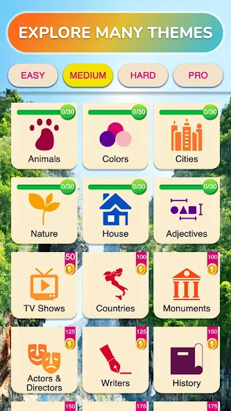 Word Search - Word Puzzle Game [MOD: безлимитные подсказки и ходы] Screenshot 4