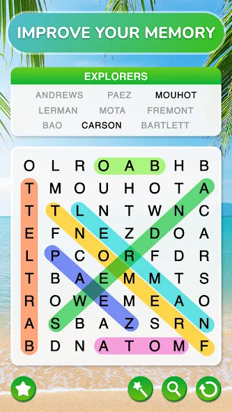 Word Search - Word Puzzle Game [MOD: безлимитные подсказки и ходы] Screenshot 5