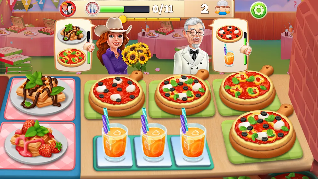 Cooking Market-Restaurant Game [MOD: безлимитные деньги и все рестораны открыты] Screenshot 5