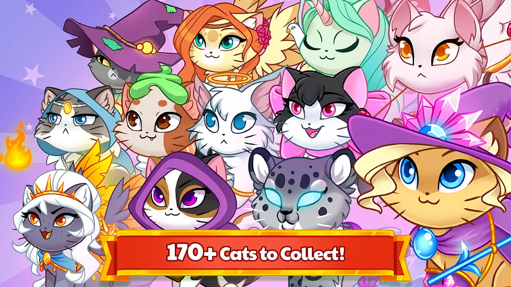 Castle Cats - Idle Hero RPG [MOD: безлимитные деньги и энергия] Screenshot 4
