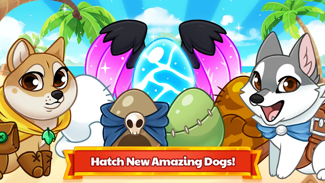 Dungeon Dogs - Idle RPG [MOD: безлимитные деньги и ресурсы] Screenshot 1