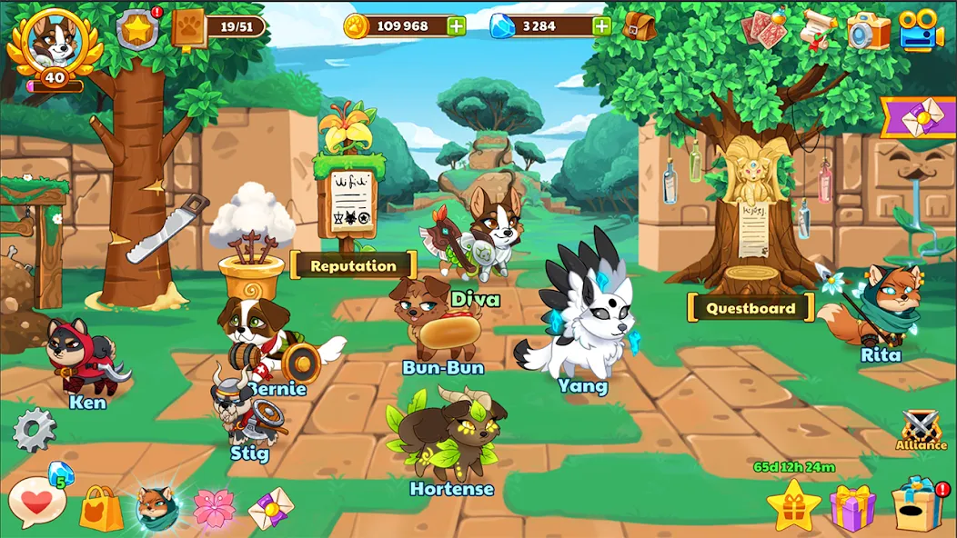Dungeon Dogs - Idle RPG [MOD: безлимитные деньги и ресурсы] Screenshot 5