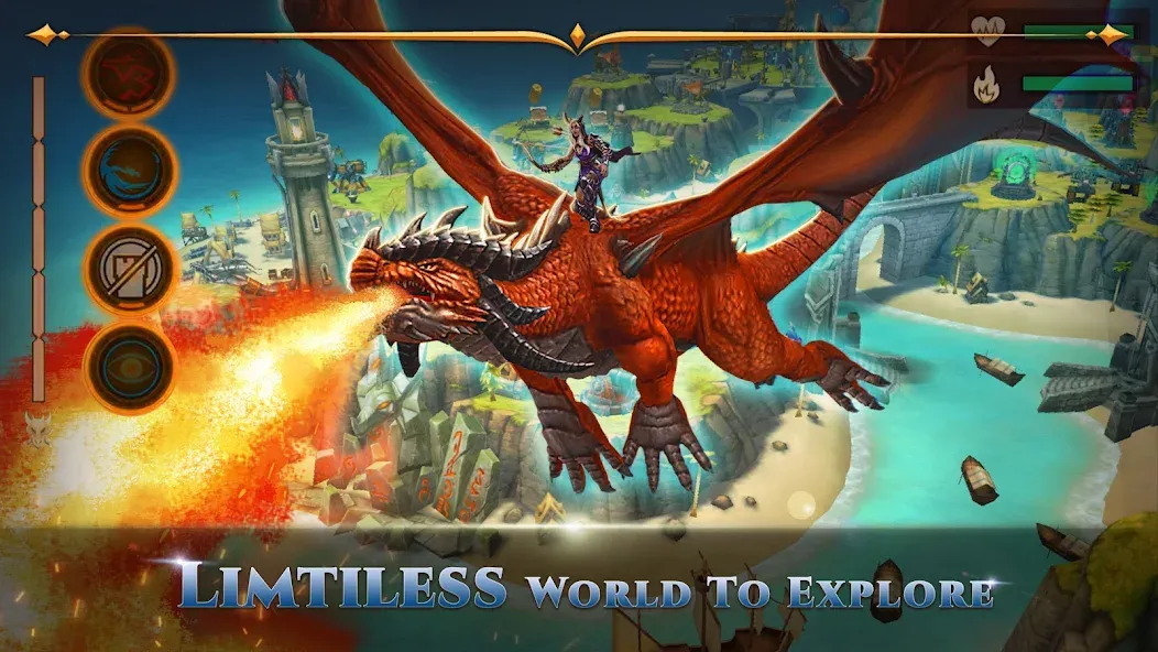 War Dragons [MOD: безлимитные ресурсы и мощные драконы] Screenshot 1
