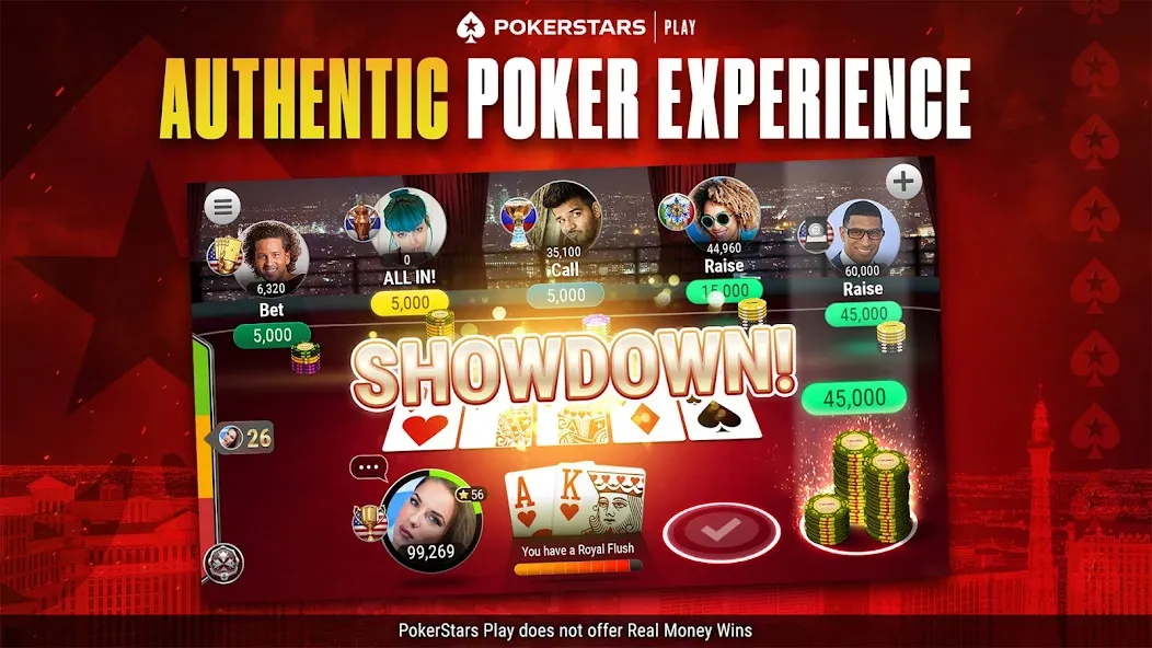 PokerStars Play: Texas Hold'em [MOD: безлимитные фишки и открытые столы] Screenshot 1