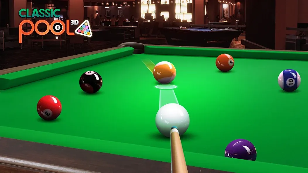 Classic Pool 3D: 8 Ball [MOD: безлимитные монеты и всё открыто] Screenshot 2