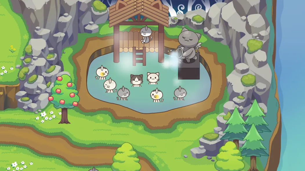 Cat Forest - Healing Camp [MOD: безлимитные ресурсы и быстрый прогресс] Screenshot 4
