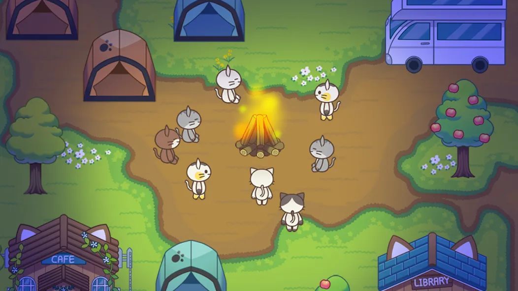 Cat Forest - Healing Camp [MOD: безлимитные ресурсы и быстрый прогресс] Screenshot 5