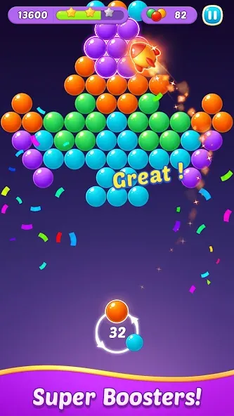 Bubble Shooter Gem Puzzle Pop [MOD: без рекламы и много монет] Screenshot 2