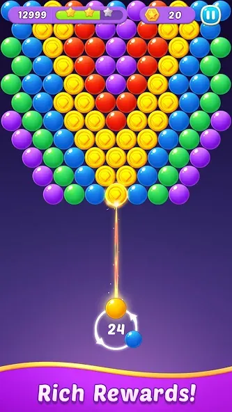 Bubble Shooter Gem Puzzle Pop [MOD: без рекламы и много монет] Screenshot 5