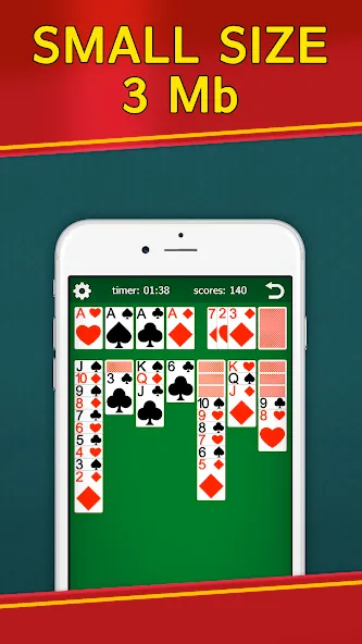 Classic Solitaire Klondike [MOD: без рекламы и подсказки доступны] Screenshot 2
