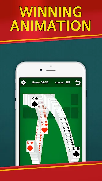 Classic Solitaire Klondike [MOD: без рекламы и подсказки доступны] Screenshot 4