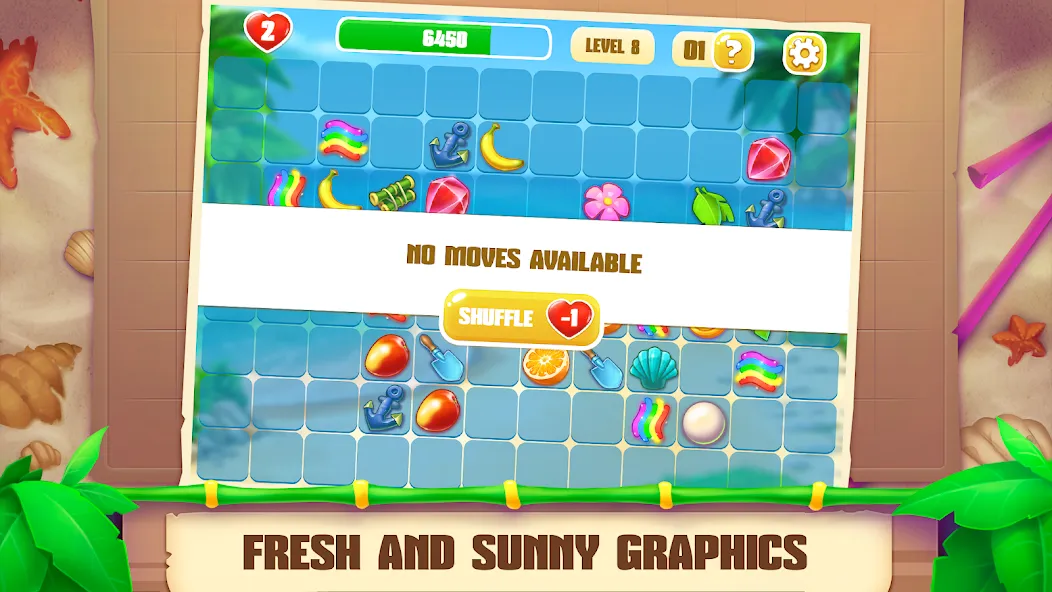 Onet Paradise: connect 2 tiles [MOD: без рекламы и подсказок] Screenshot 3