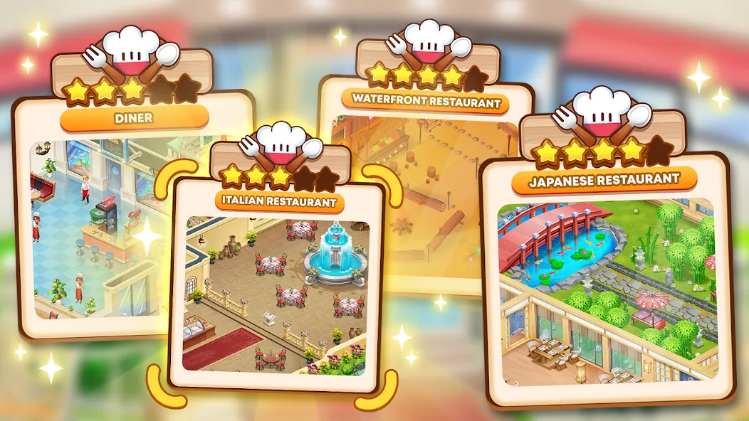 Merge Restaurant: Makeover [MOD: безлимитные монеты и энергия] Screenshot 2
