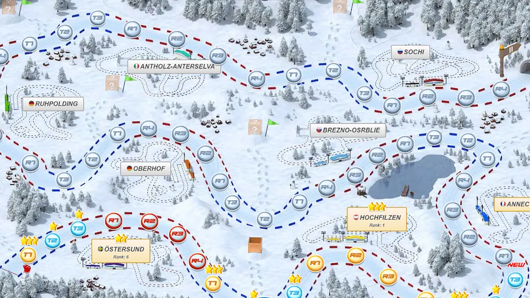 Biathlon Mania [MOD: безлимитные деньги и энергия] Screenshot 4