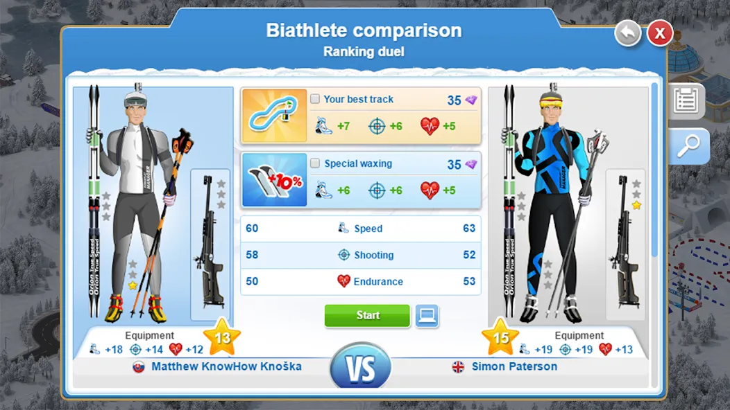 Biathlon Mania [MOD: безлимитные деньги и энергия] Screenshot 5