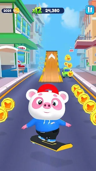 Piggy Panda Run: Fun Game [MOD: безлимитные монеты и все скины] Screenshot 3