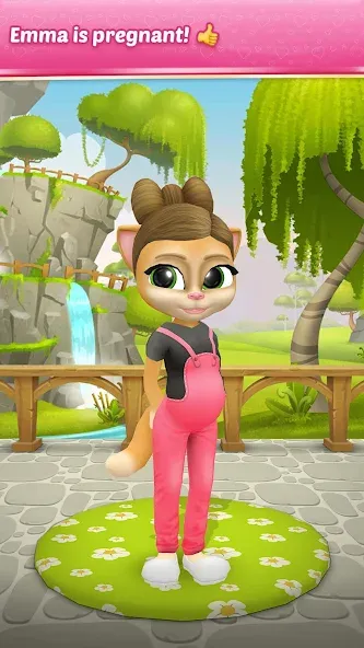 Pregnant Talking Cat Emma [MOD: беременная кошка и новые приключения] Screenshot 1