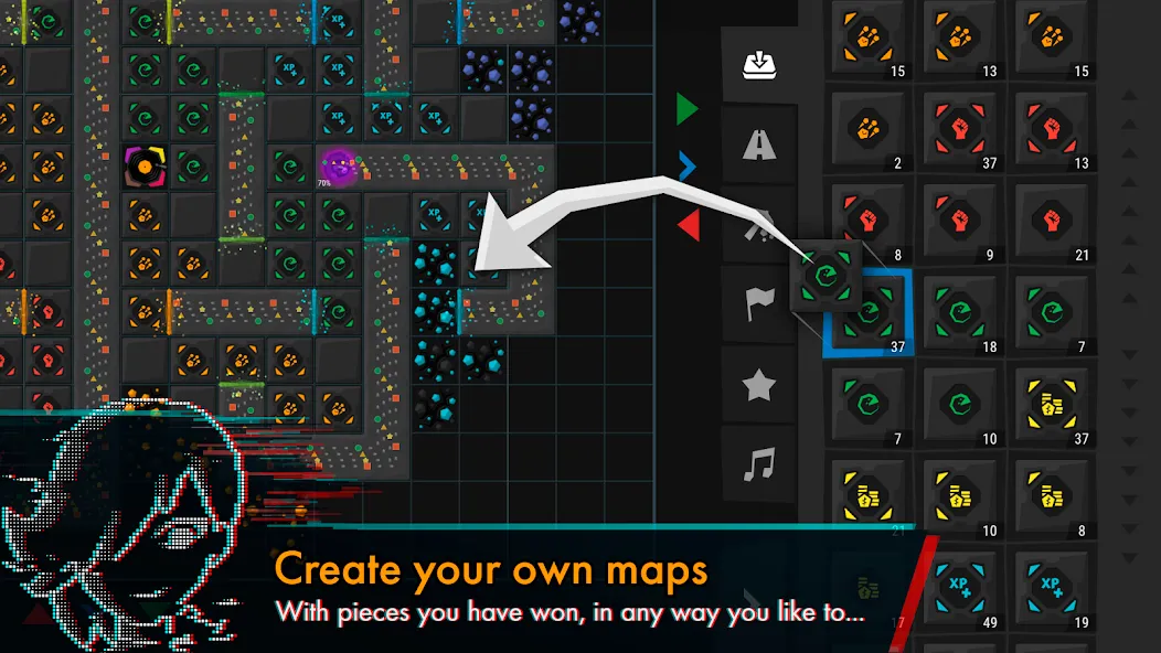 Infinitode 2 - Tower Defense [MOD: безлимитные ресурсы и открыты все уровни] Screenshot 4