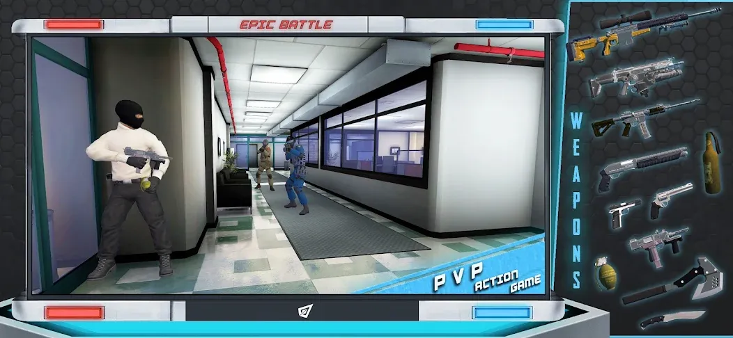 Epic Battle CS:FPS Mobile Game [MOD: безлимитные патроны и оружие] Screenshot 4