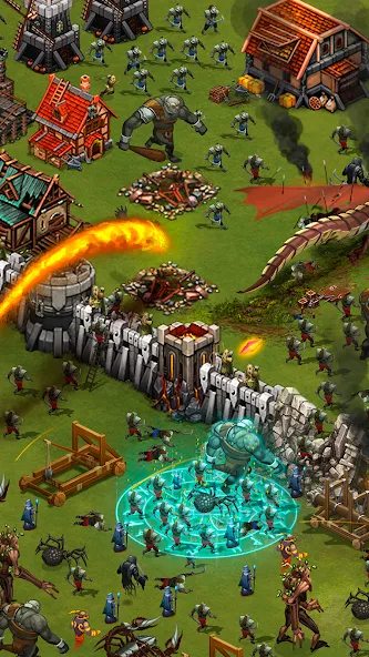 Throne Rush [MOD: безлимитные ресурсы и мощная армия] Screenshot 2