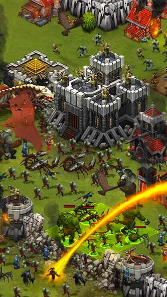Throne Rush [MOD: безлимитные ресурсы и мощная армия] Screenshot 3