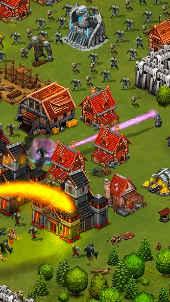 Throne Rush [MOD: безлимитные ресурсы и мощная армия] Screenshot 4