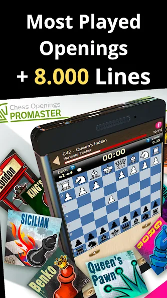 Chess Openings Promaster [MOD: открыты все шахматные дебюты] Screenshot 4