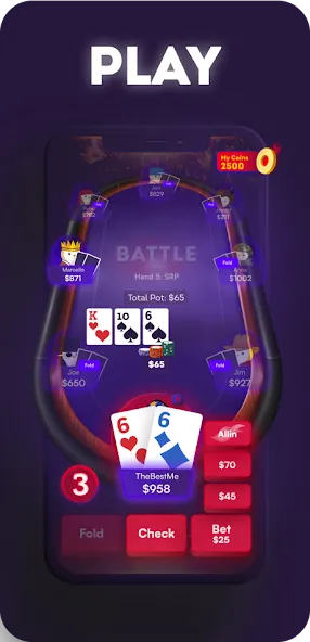 Prometheus: Battle Poker [MOD: безлимитные фишки и бонусы] Screenshot 1