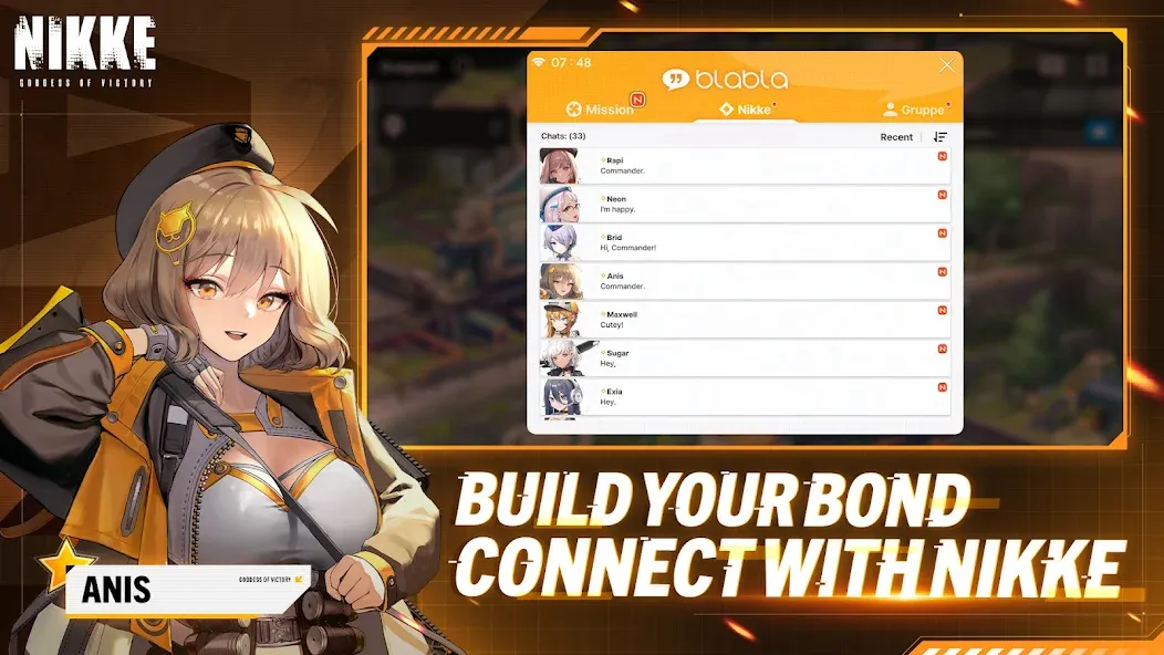 GODDESS OF VICTORY: NIKKE [MOD: безлимитные ресурсы и мощные герои] Screenshot 1