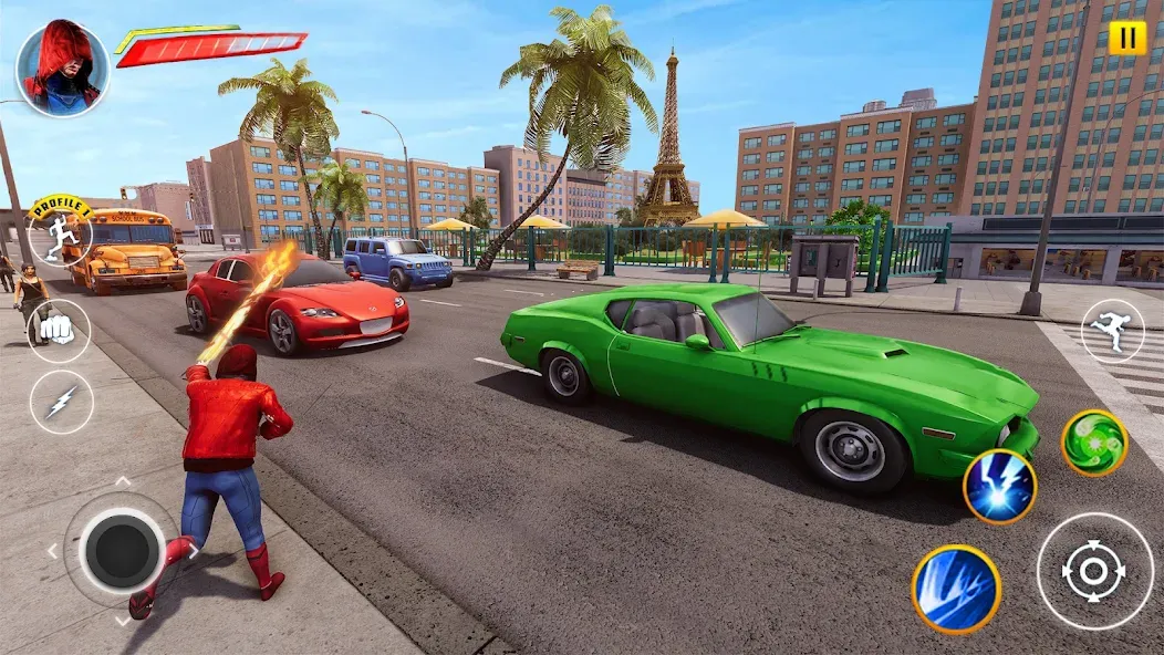 Incredible Flying SuperHero 3D [MOD: много денег и открытые уровни] Screenshot 2