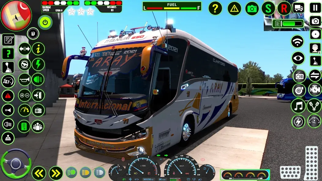 Euro Coach Bus Simulator 3D [MOD: безлимитные деньги и топливо] Screenshot 1