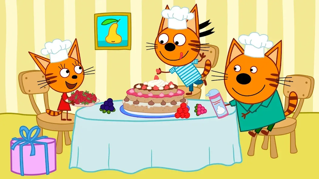 Kid-E-Cats: Kids birthday [MOD: открыты все праздничные уровни] Screenshot 2