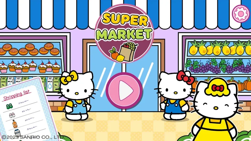 Hello Kitty: Kids Supermarket [MOD: безлимитные монеты и всё открыто] Screenshot 1