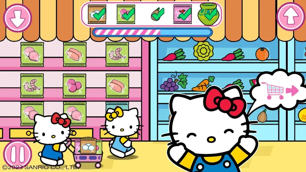 Hello Kitty: Kids Supermarket [MOD: безлимитные монеты и всё открыто] Screenshot 2