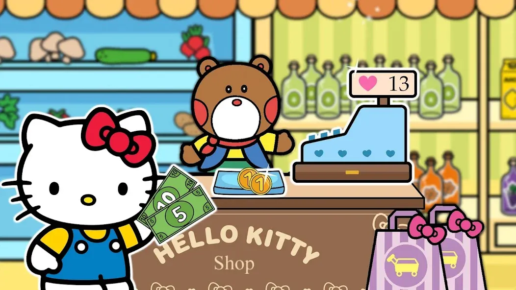 Hello Kitty: Kids Supermarket [MOD: безлимитные монеты и всё открыто] Screenshot 3