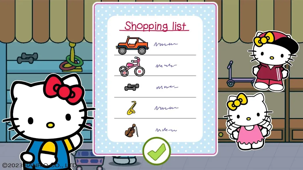 Hello Kitty: Kids Supermarket [MOD: безлимитные монеты и всё открыто] Screenshot 4