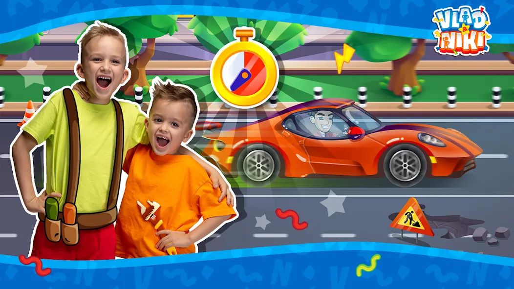 Vlad and Niki: Car Service [MOD: безлимитные деньги и все машины открыты] Screenshot 4