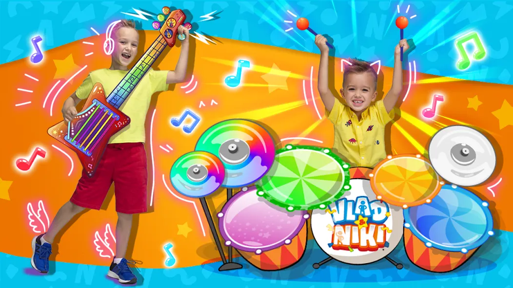 Vlad and Niki: Kids Piano [MOD: разблокированы все песни и инструменты] Screenshot 2