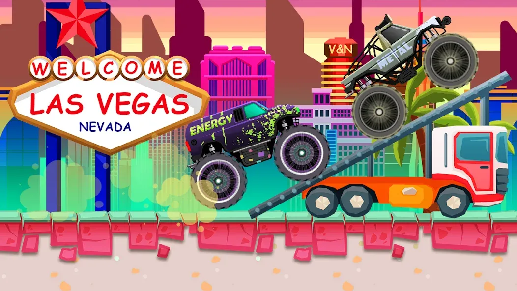Monster Truck Vlad &amp; Niki [MOD: безлимитные деньги и все машины] Screenshot 5