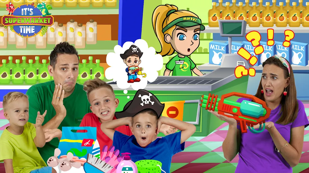 Vlad &amp; Niki Supermarket game [MOD: безлимитные деньги и все товары открыты] Screenshot 4