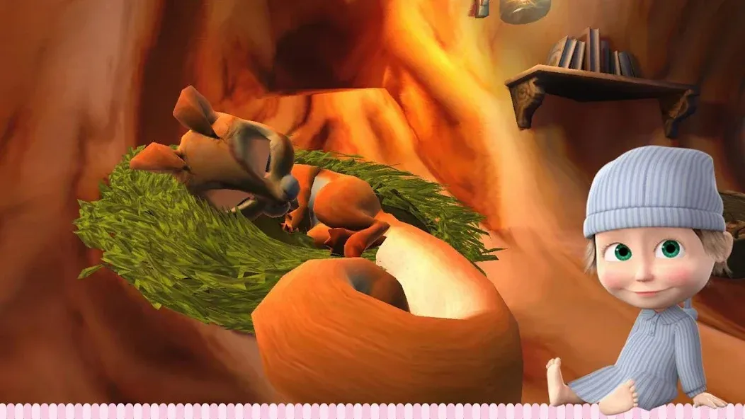 Masha and the Bear: Good Night [MOD: открыты все сказки и персонажи] Screenshot 2