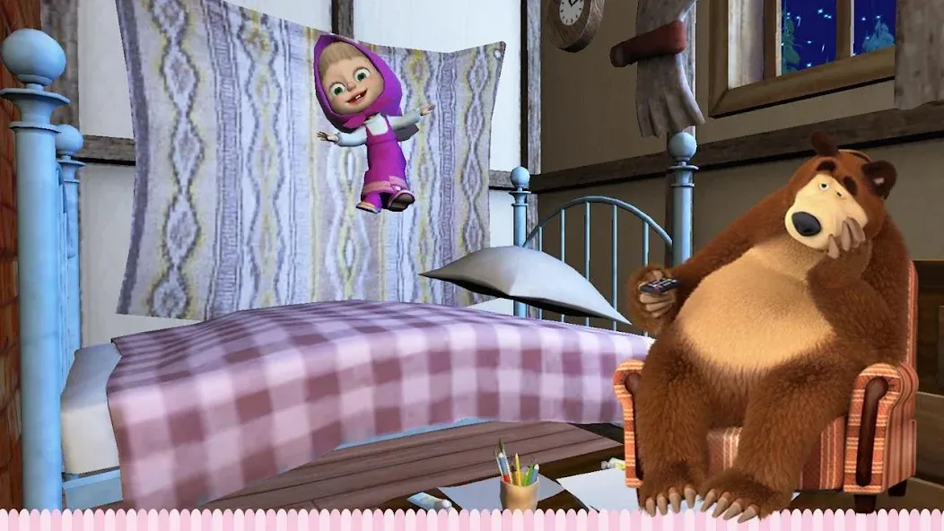 Masha and the Bear: Good Night [MOD: открыты все сказки и персонажи] Screenshot 3