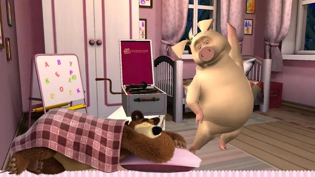 Masha and the Bear: Good Night [MOD: открыты все сказки и персонажи] Screenshot 4