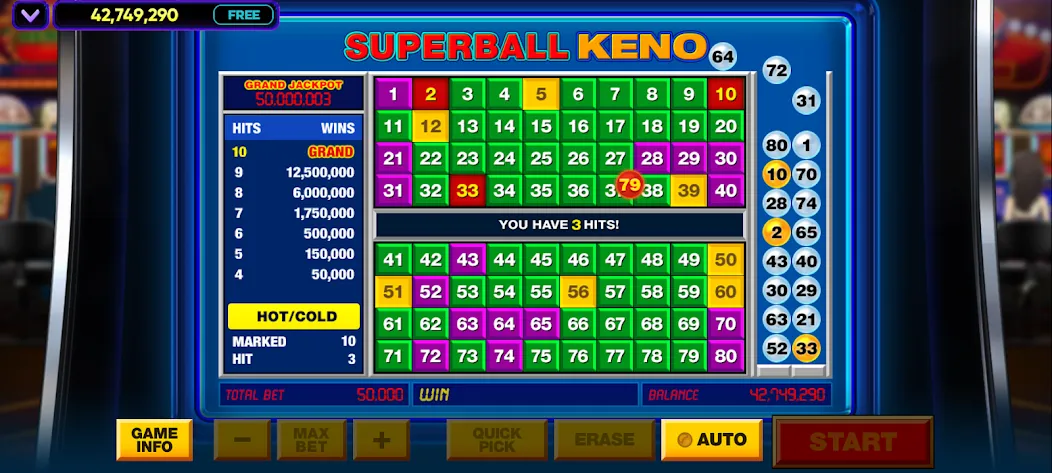 Vegas Keno [MOD: безлимитные монеты и быстрые выигрыши] Screenshot 1