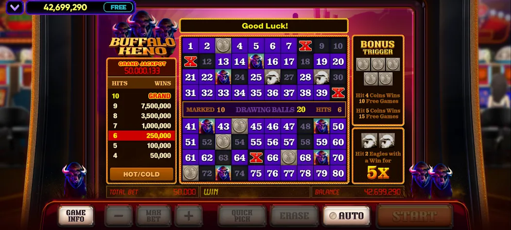 Vegas Keno [MOD: безлимитные монеты и быстрые выигрыши] Screenshot 2