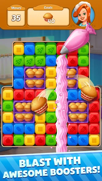 Sweet Cube Blast [MOD: безлимитные жизни и усилители] Screenshot 4