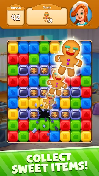 Sweet Cube Blast [MOD: безлимитные жизни и усилители] Screenshot 5