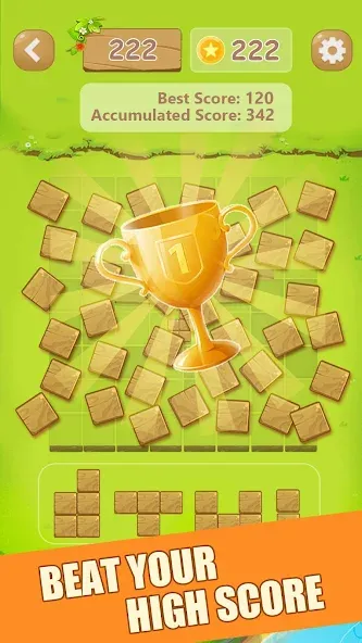 Puzzle Green Blocks [MOD: все уровни и без рекламы] Screenshot 1