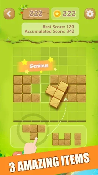 Puzzle Green Blocks [MOD: все уровни и без рекламы] Screenshot 3